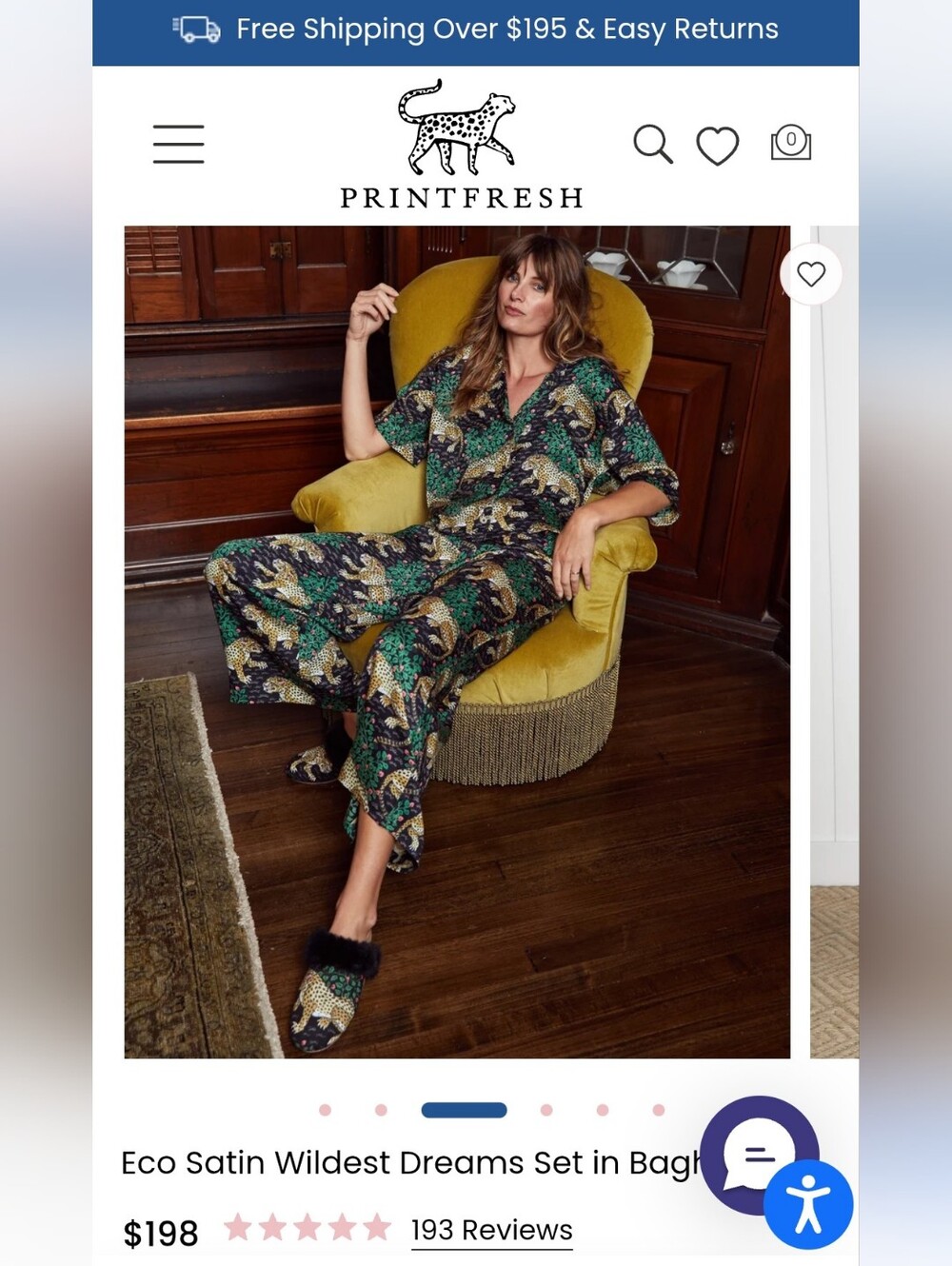 PRINTFRESH Eco Satin Wildest Dreams Set in Bagheera